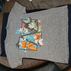 Dragon Ball Z Mens' Goku and Vegeta Super Saiyan Character Forms T-Shirt S  Grey